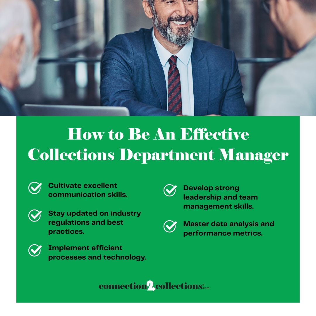 How To Be An Effective Collections Department Manager