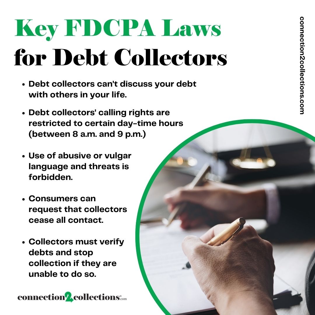 key FDCPA laws for debt collectors