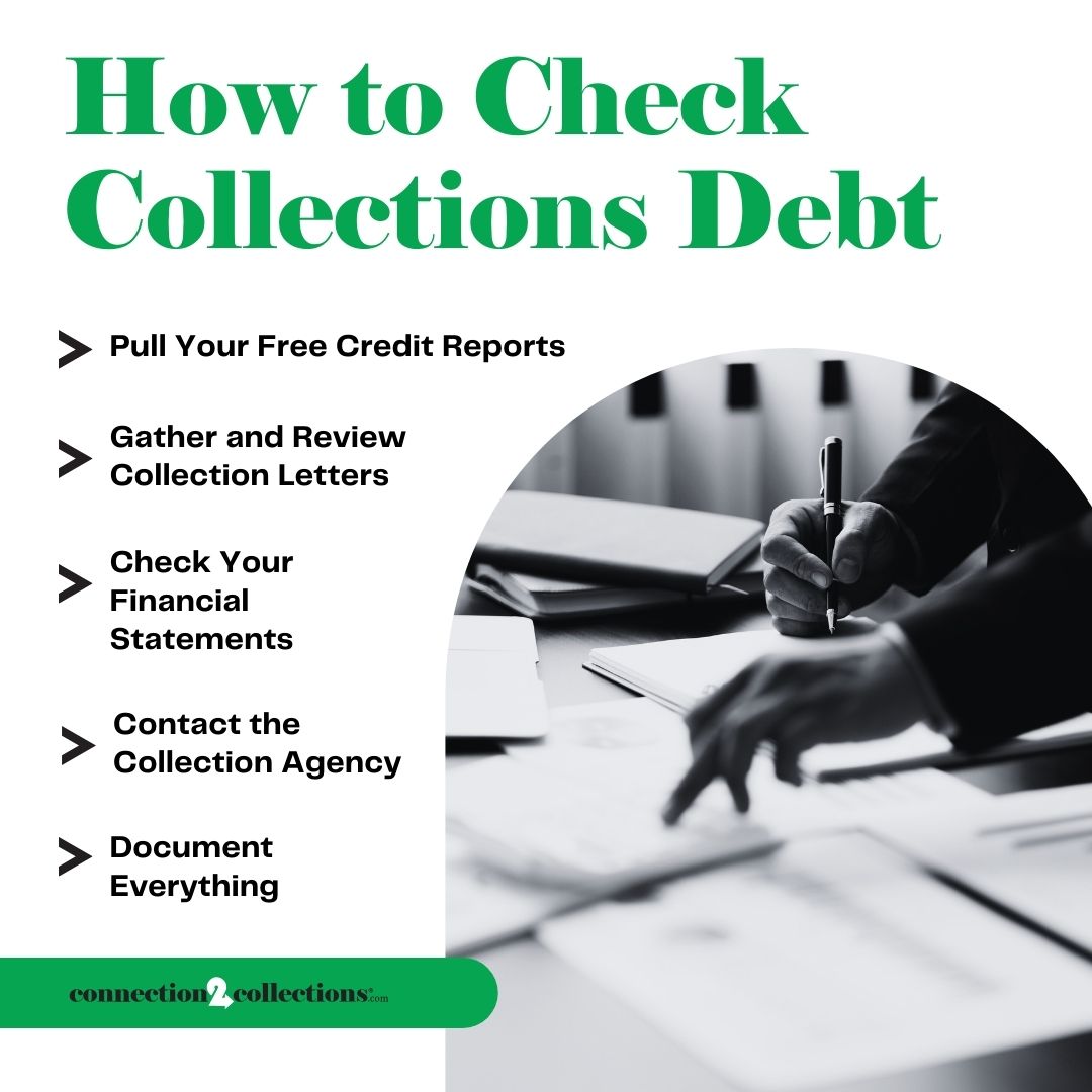 how to check collections debt