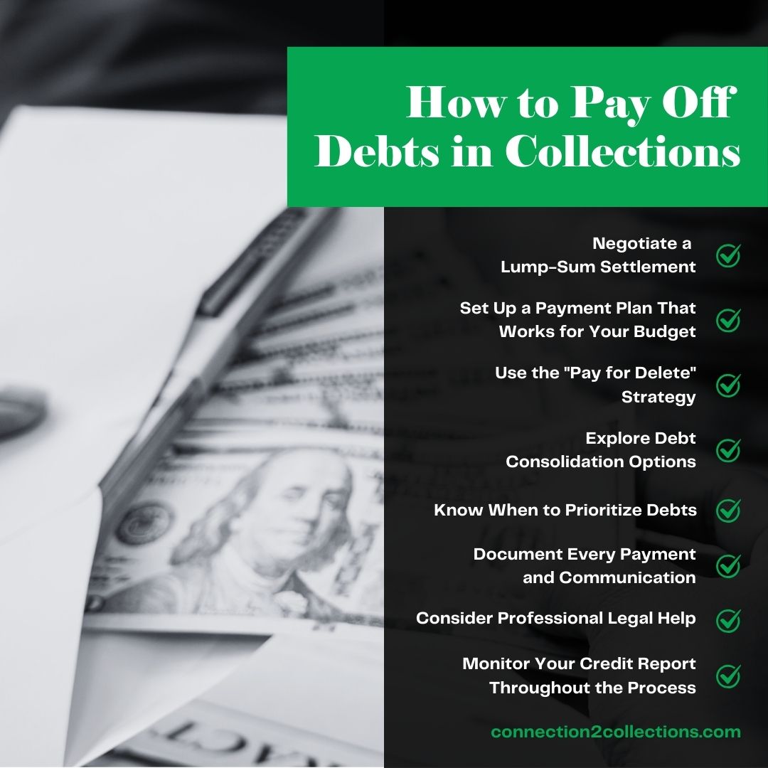 how to pay off debts in collections