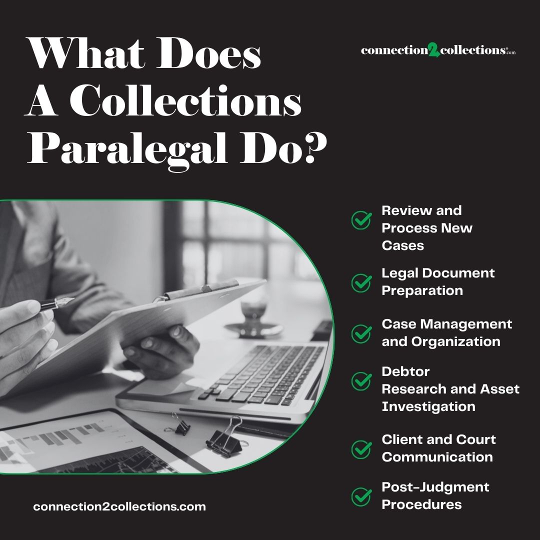 what does a collections paralegal do