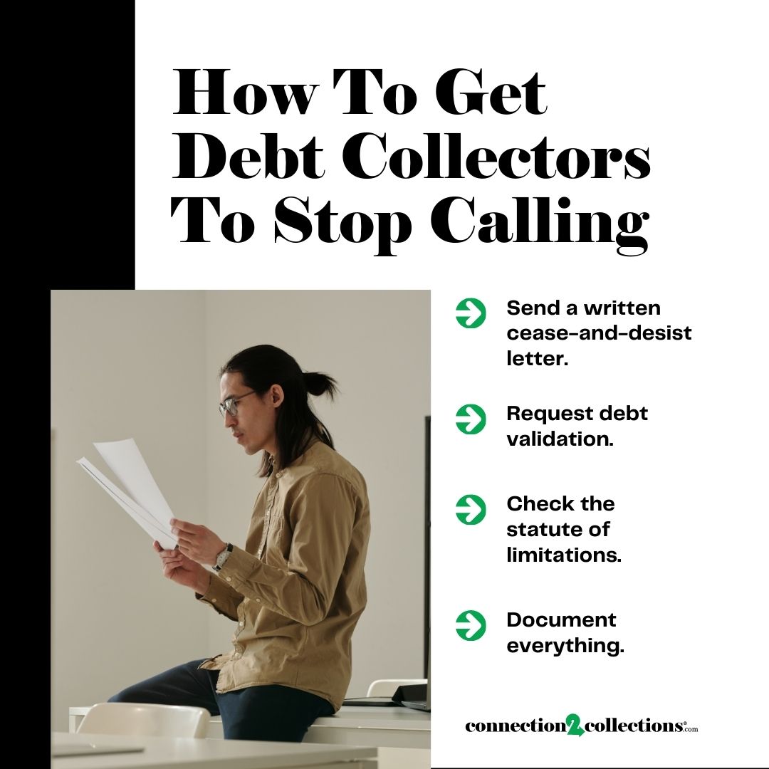 a list of ways to get debt collectors to stop calling