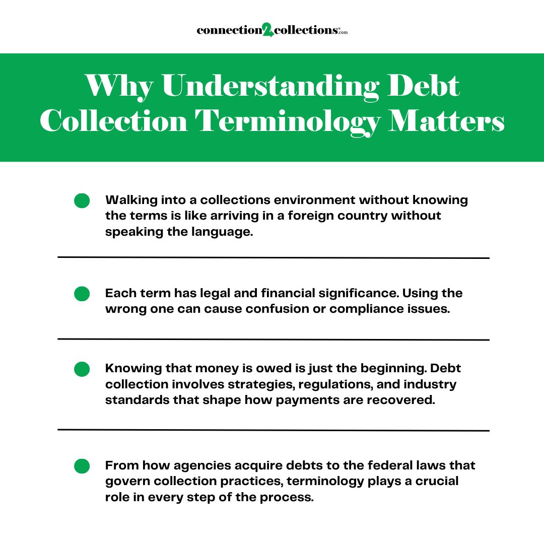 why understanding debt collection terminology matters